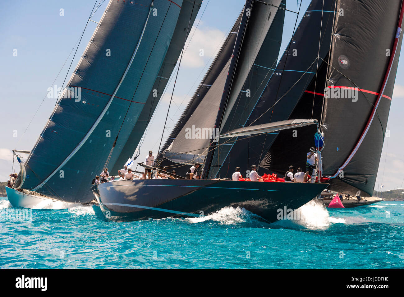 Bermuda, 19th June 2017, America's Cup J Class Regatta. Svea JS1. Credit:  Chris Cameron/Alamy Live News Stock Photo - Alamy