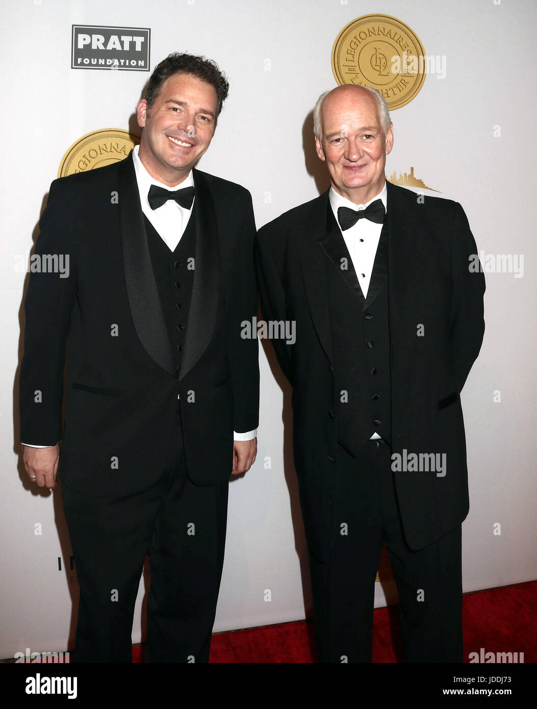 New York, New York, USA. 19th June, 2017. Comedians BRAD SHERWOOD and COLIN MOCHRIE attend the Legionnaires of Laughter Gala held at Cipriani Wall Street. The celebrity/sports memorabilia auction was held to benefit Jerry's House, a charity created by comedian Jerry Lewis to help children with health & special needs. Credit: Nancy Kaszerman/ZUMA Wire/Alamy Live News Stock Photo