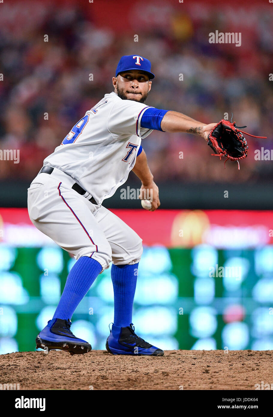 June 16th, 2017:.Texas Rangers relief pitcher Dario Alvarez (39 ...