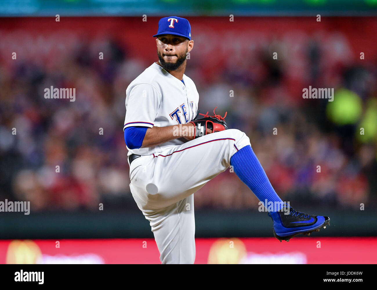 June 16th, 2017.Texas Rangers relief pitcher Dario Alvarez (39