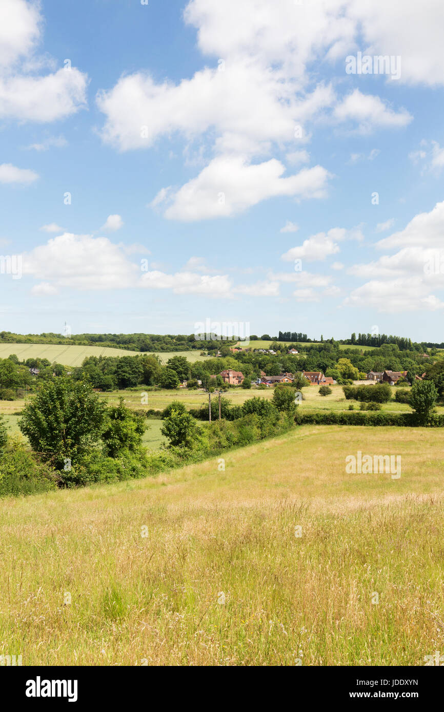 English countryside - the Stour Valley at Chartham, Kent England UK Stock Photo