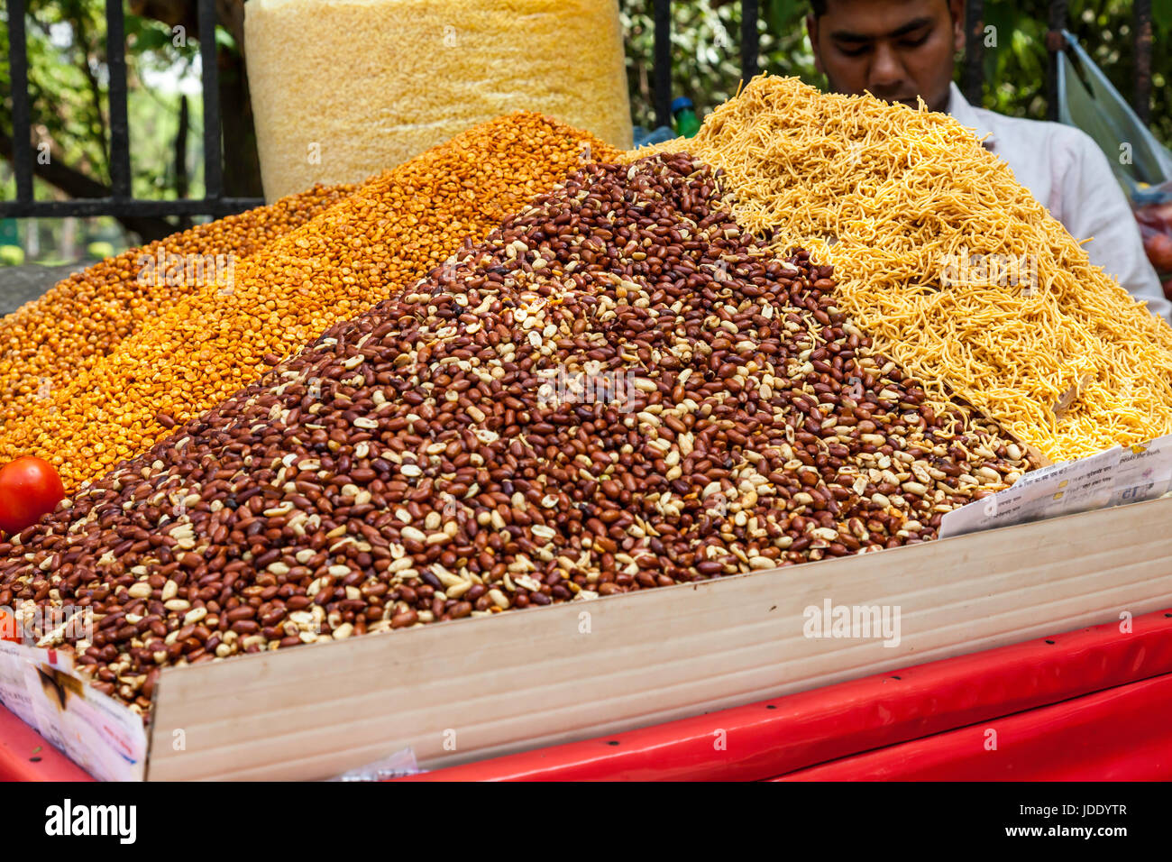 Spices for sale on market in Delhi,India Stock Photo Alamy
