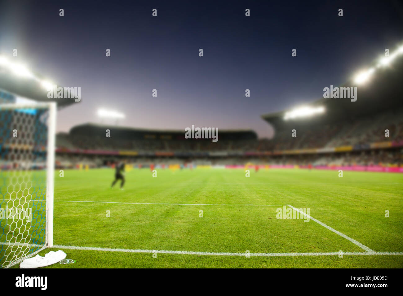 evening stadium arena soccer field defocused background Stock Photo Alamy