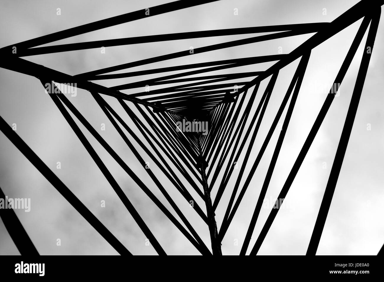 Tower, Abstract, Silhouette, Lines, Metal tower, Perspective Stock ...