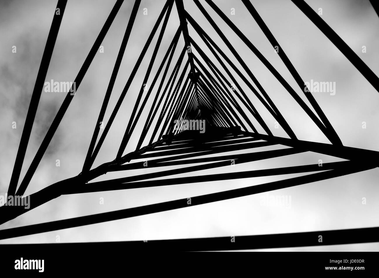 Tower, Abstract, Silhouette, Lines, Metal tower, Perspective Stock ...