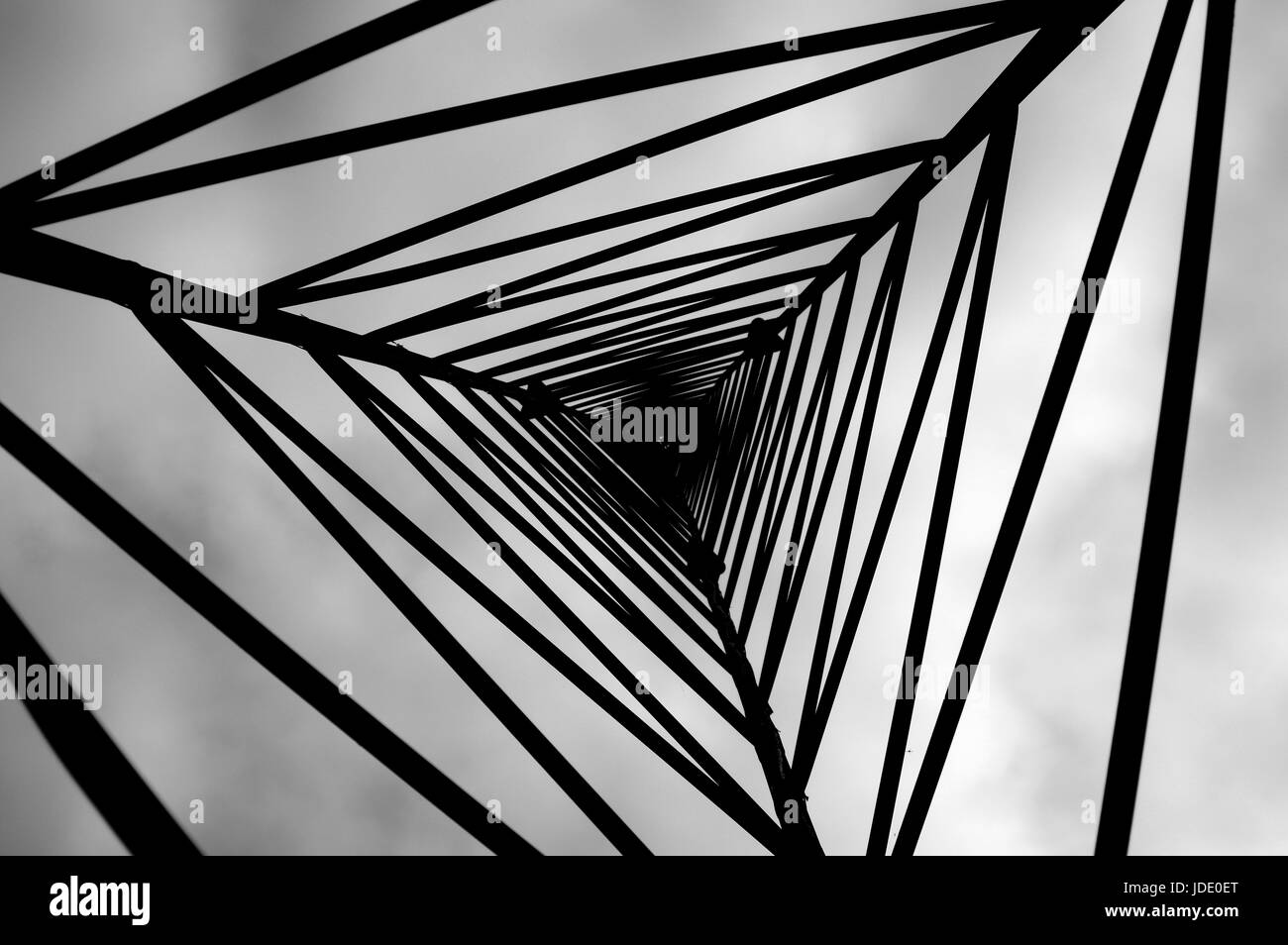Tower, Abstract, Silhouette, Lines, Metal tower, Perspective Stock ...