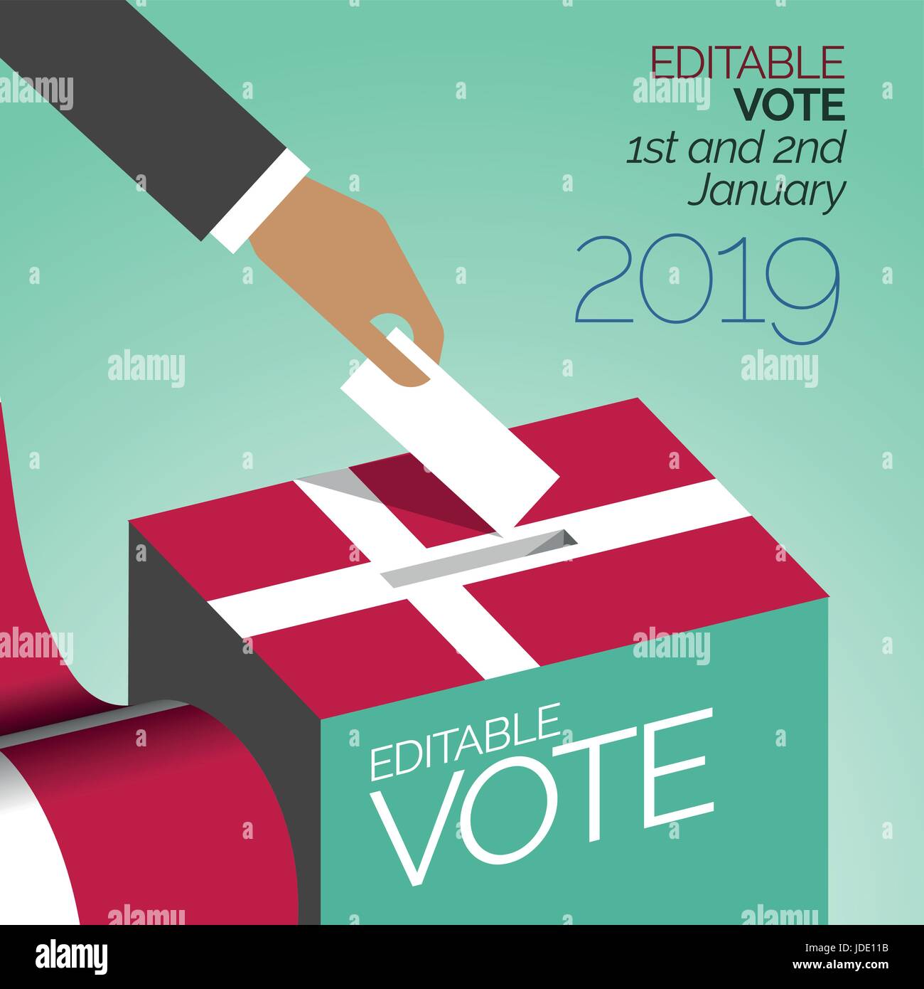 Election Voting Box in Denmark Stock Vector Image & Art - Alamy