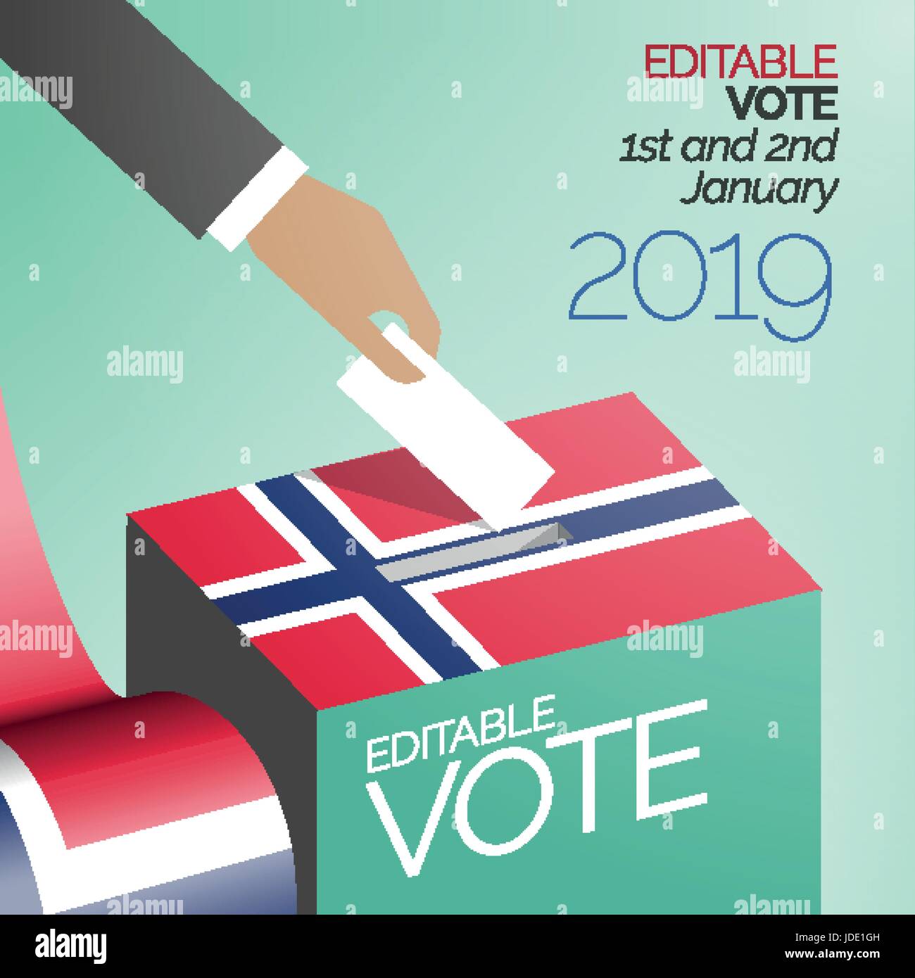 Election Voting Box in Norway Stock Vector Image & Art Alamy
