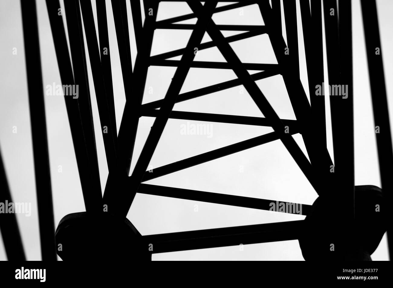 Tower, Abstract, Silhouette, Lines, Metal tower, Perspective Stock ...