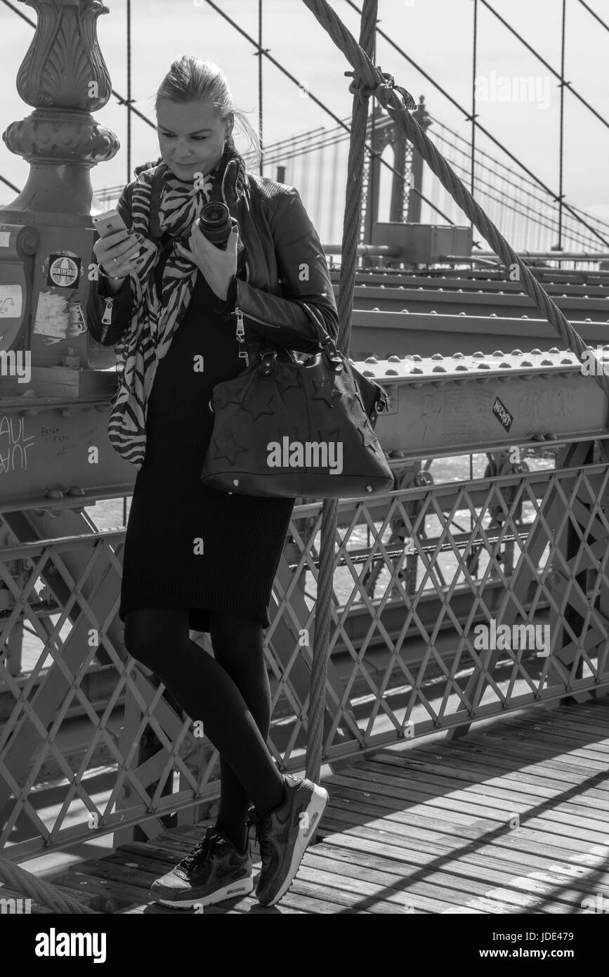 Tourism model and bridge Black and White Stock Photos & Images - Alamy
