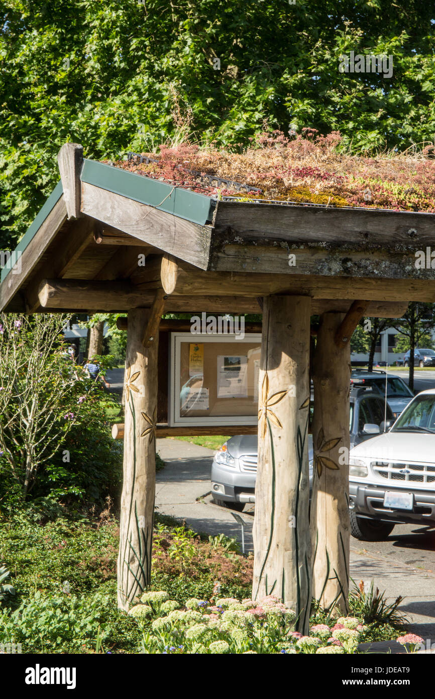 Living or green roof at the Cedar River Watershed Education Center in