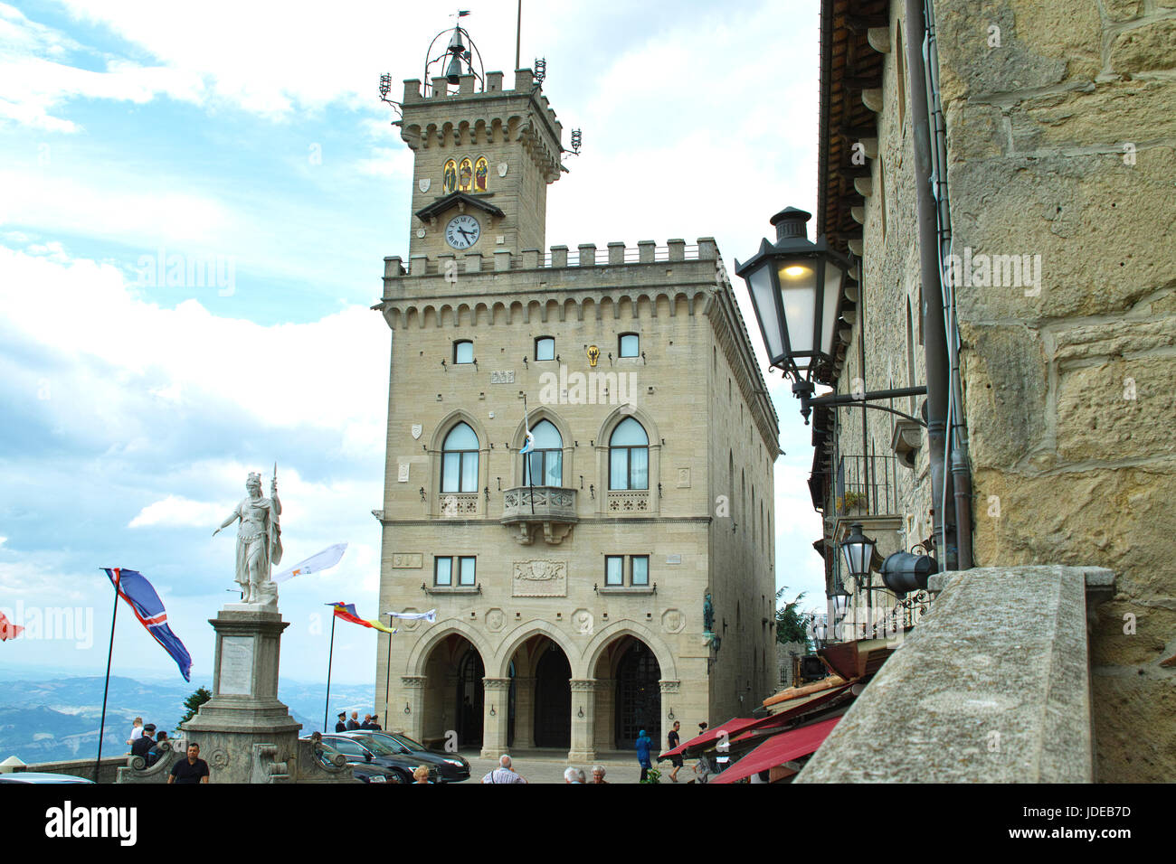 San Marino Regierungspalast Stock Photo