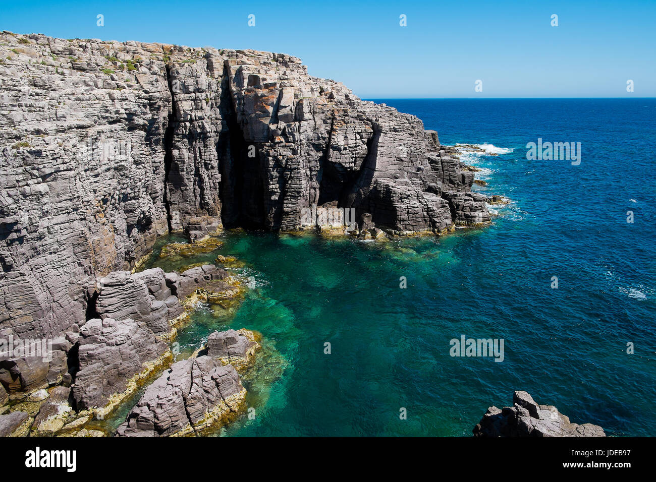 Mezzaluna cliffs in San Pietro island, Sardinia, Italy Stock Photo - Alamy, image size:1300x956