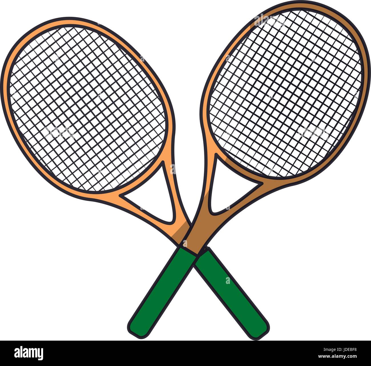 Tennis rackets equipment icon vector illustration graphic design Stock ...