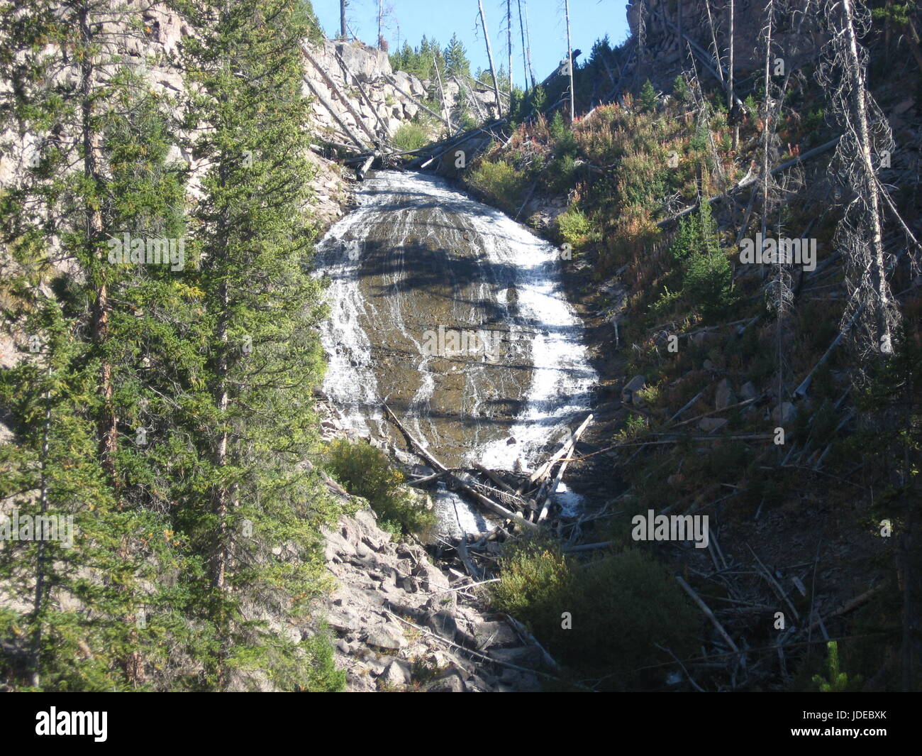 Cascades in Yellowstone Stock Photo