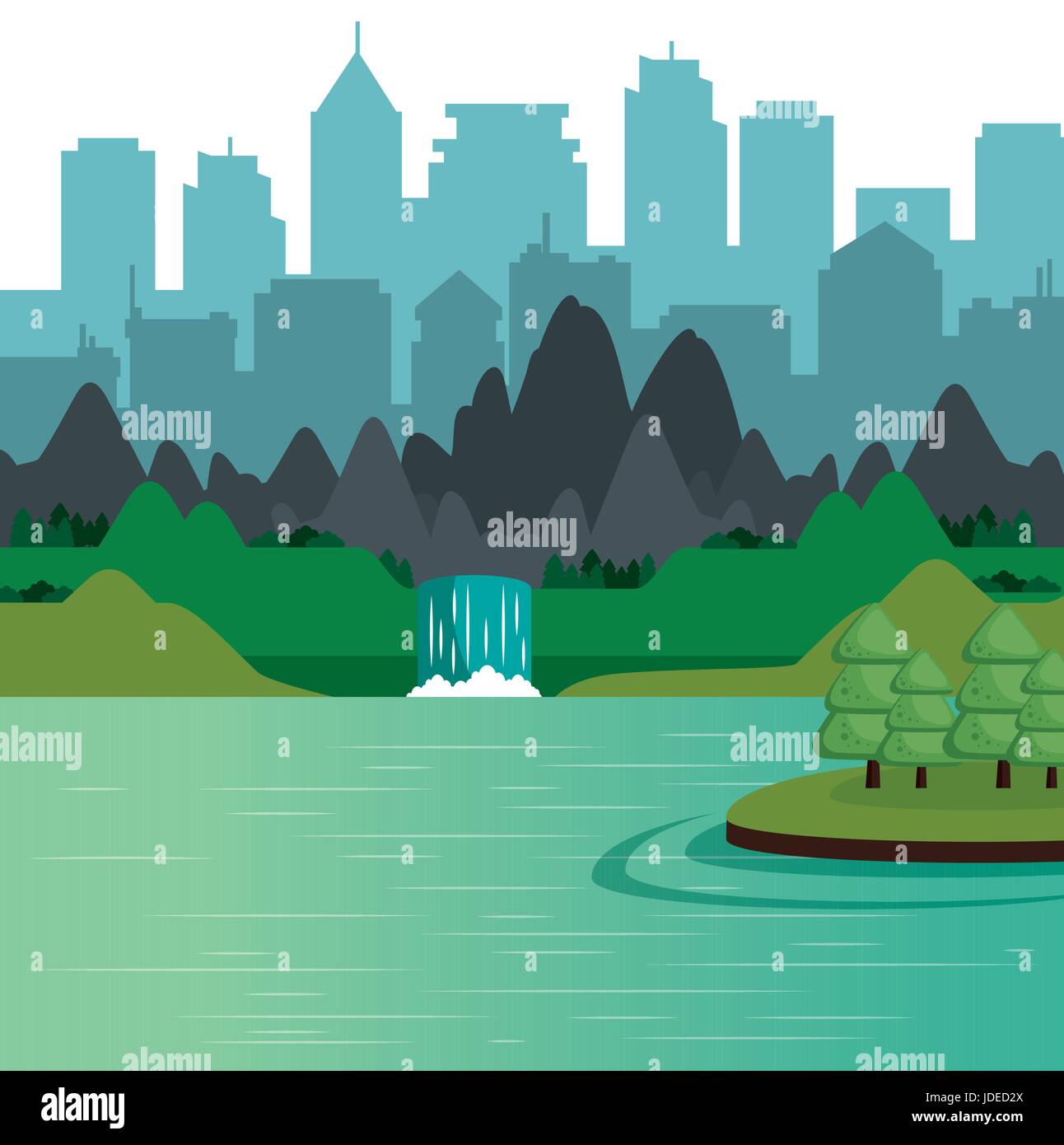 City landscape design Stock Vector Image & Art - Alamy