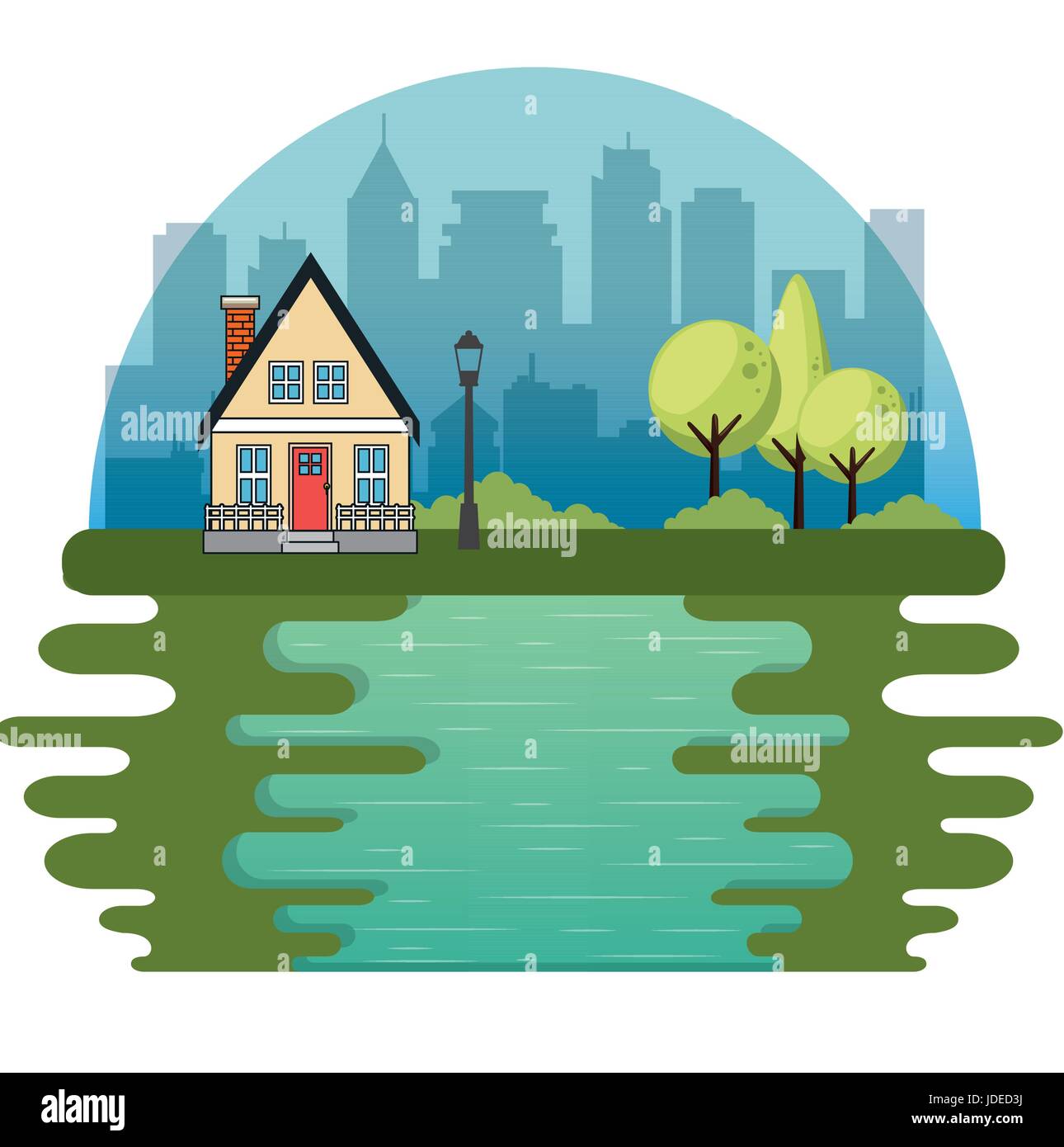 City landscape design Stock Vector Image & Art - Alamy