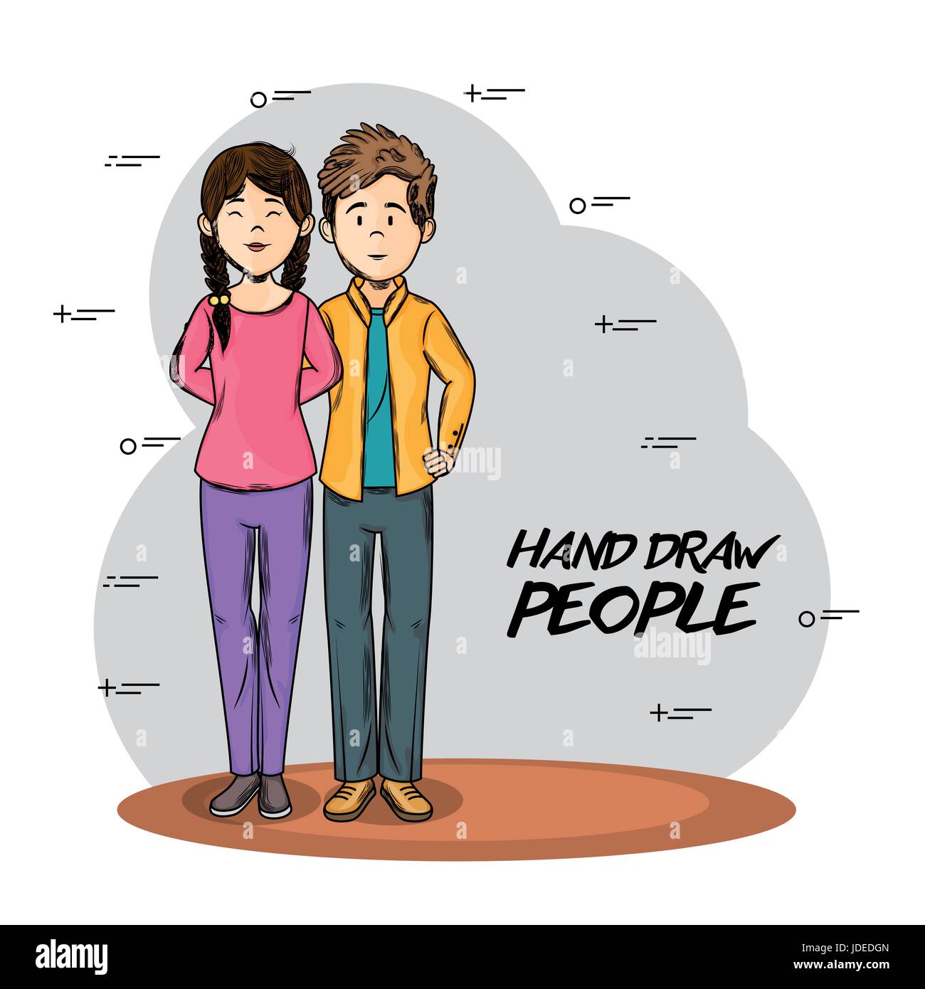 Hand drawn people design Stock Vector Image & Art - Alamy