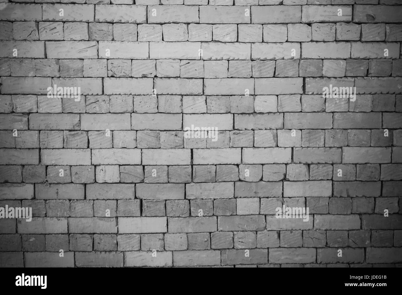 Black and white brick walls, dark edge Stock Photo Alamy