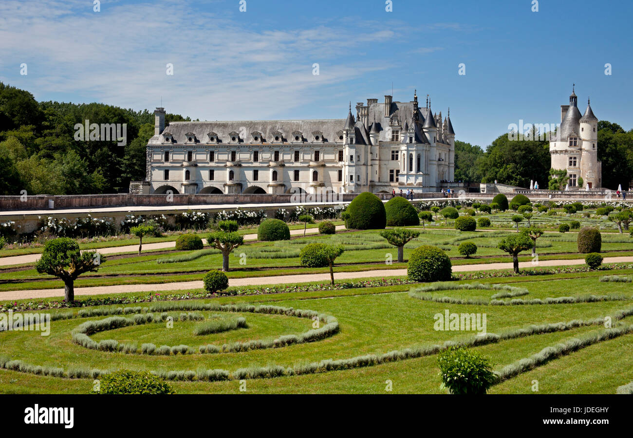 Chenonceau Chateau, France, Europe Stock Photo