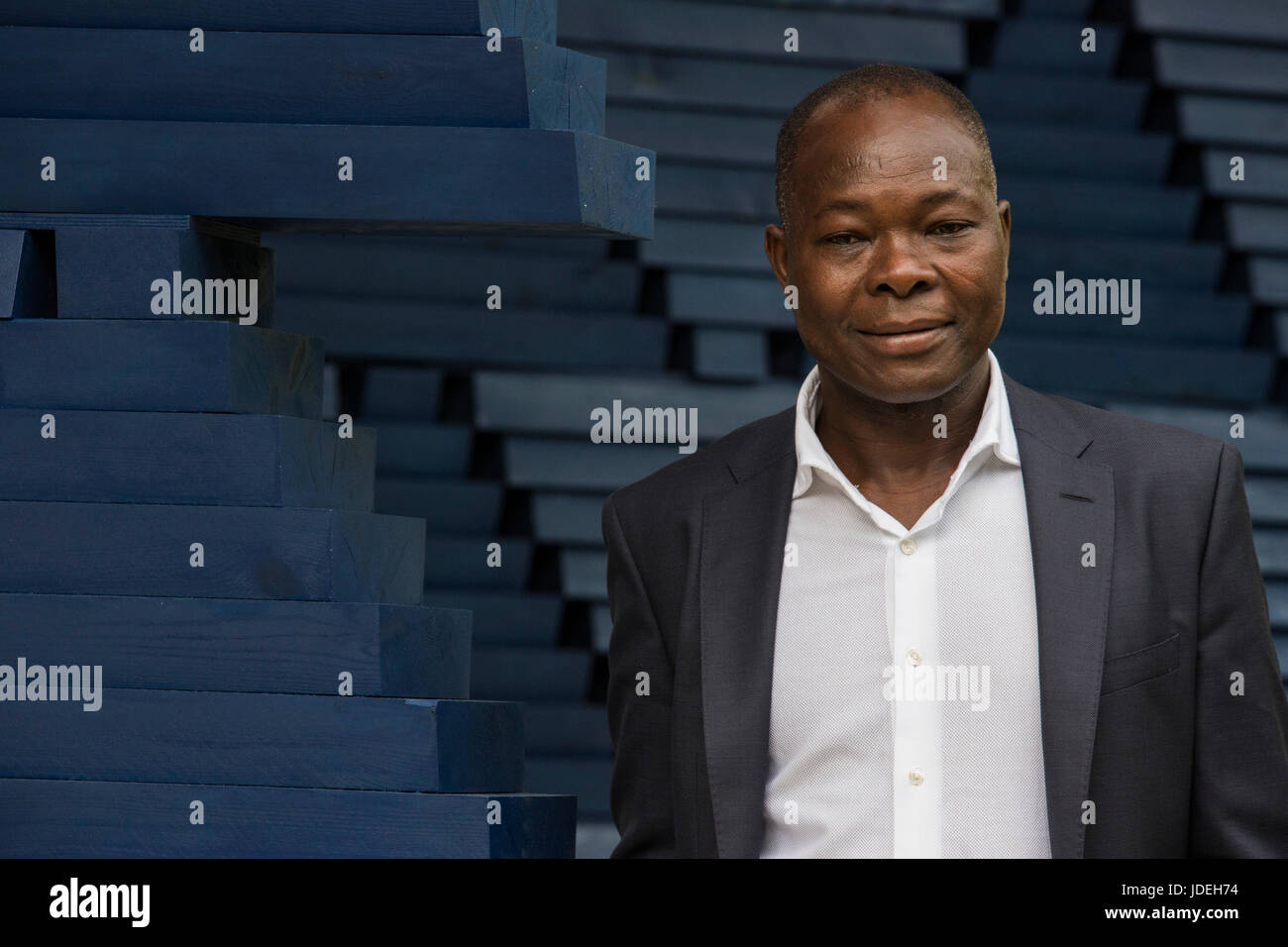 London, UK. 20 June 2017. Diebedo Francis Kere (pictured), the award-winning architect from Gando, Burkina Faso, has designed the Serpentine Pavilion 2017, next to the Serpentine Gallery in Kensington Gardens. Kere leads the Berlin-based practice Kere Architecture. He is the 17th architect to accept the Serpentine Gallery's invitation to design a temporary Pavilion in its grounds. The Pavilion is open to the public from 23 June to 8 October 2017. Stock Photo