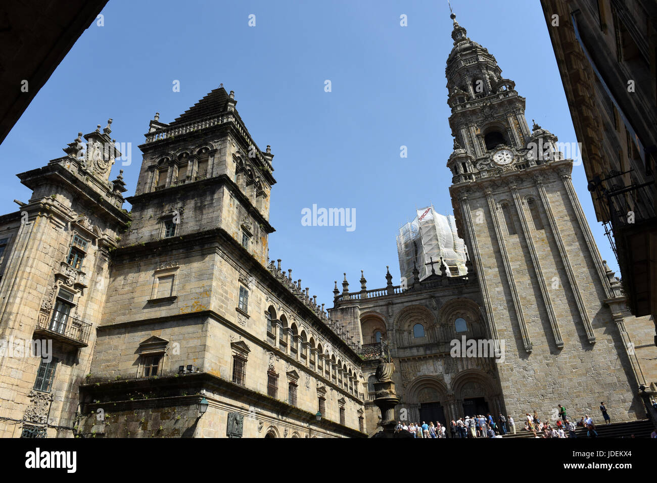 The Cathedral of Santiago de Compostela in Galicia Northern Spain Stock Photo