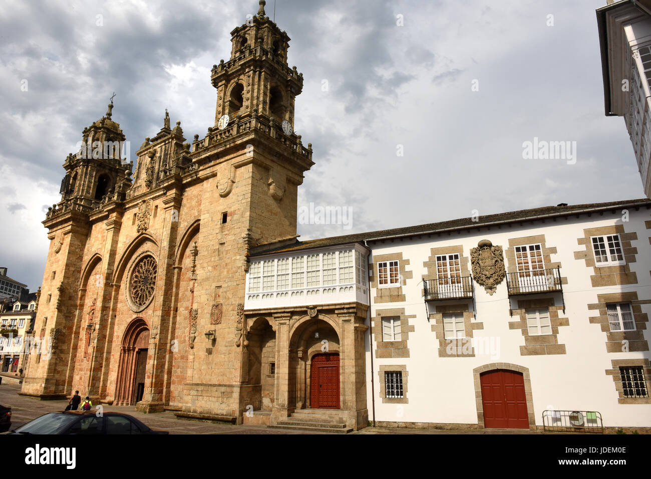 The Cathedral in Mondonedo in Galicia Northern Spain Stock Photo