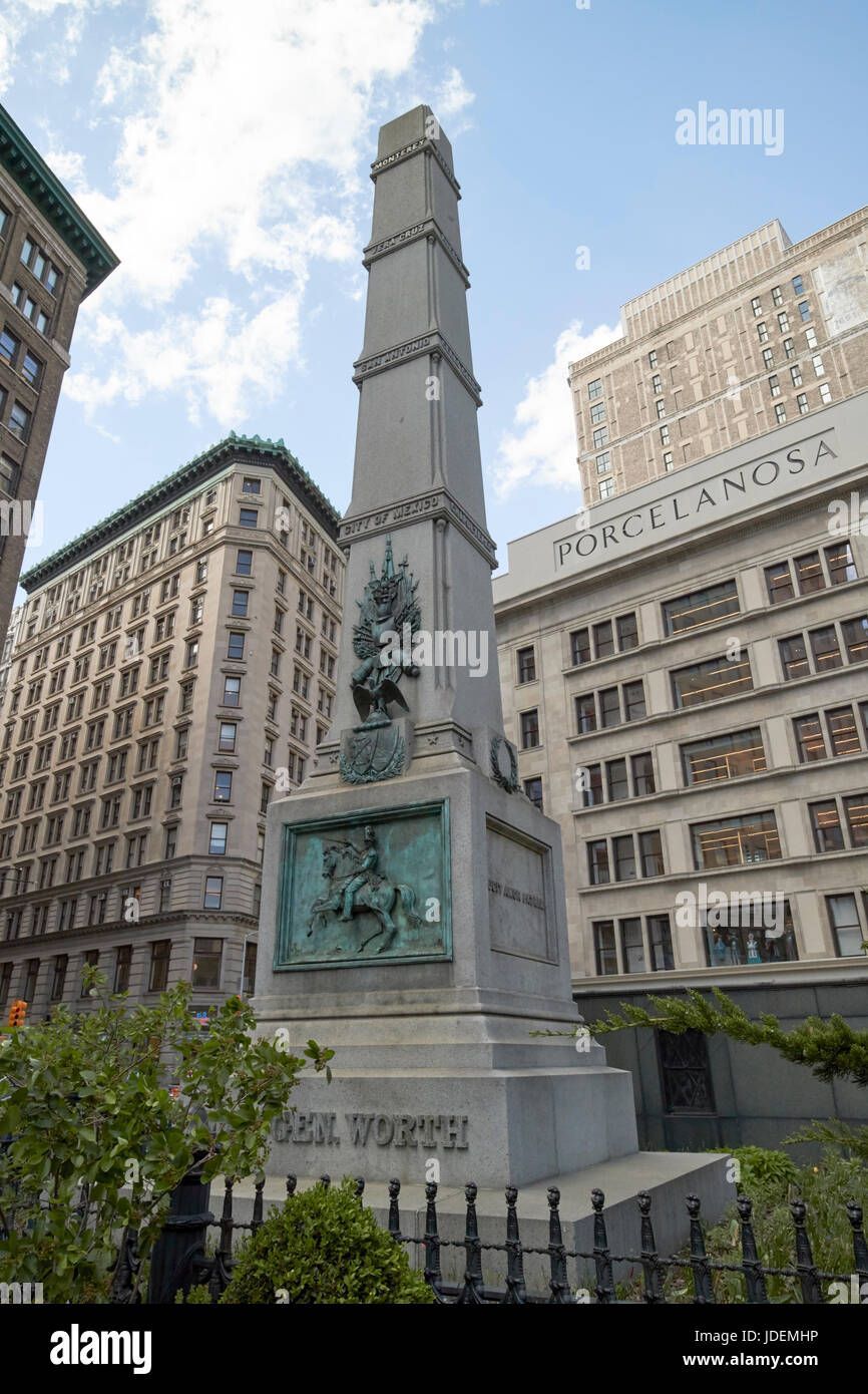 general worth monument worth square New York City USA Stock Photo