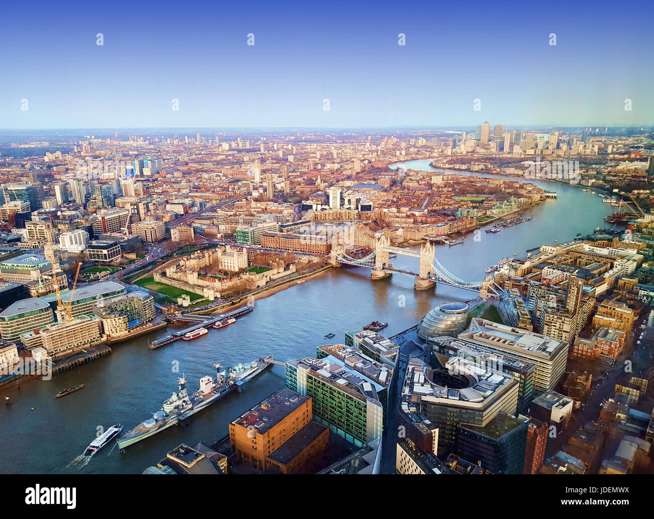 London city aerial view United Kingdom Stock Photo Alamy