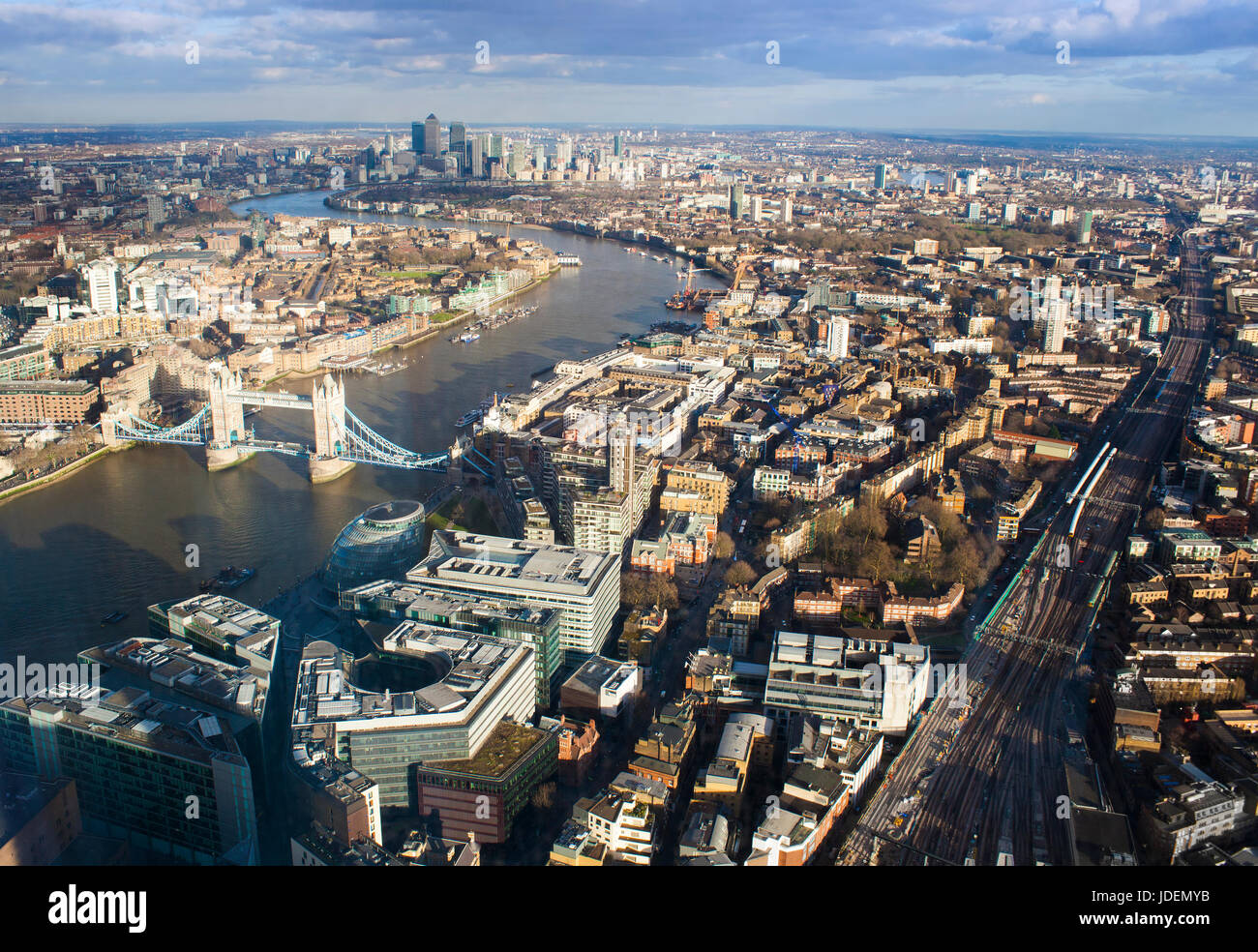 London city aerial hi-res stock photography and images - Alamy