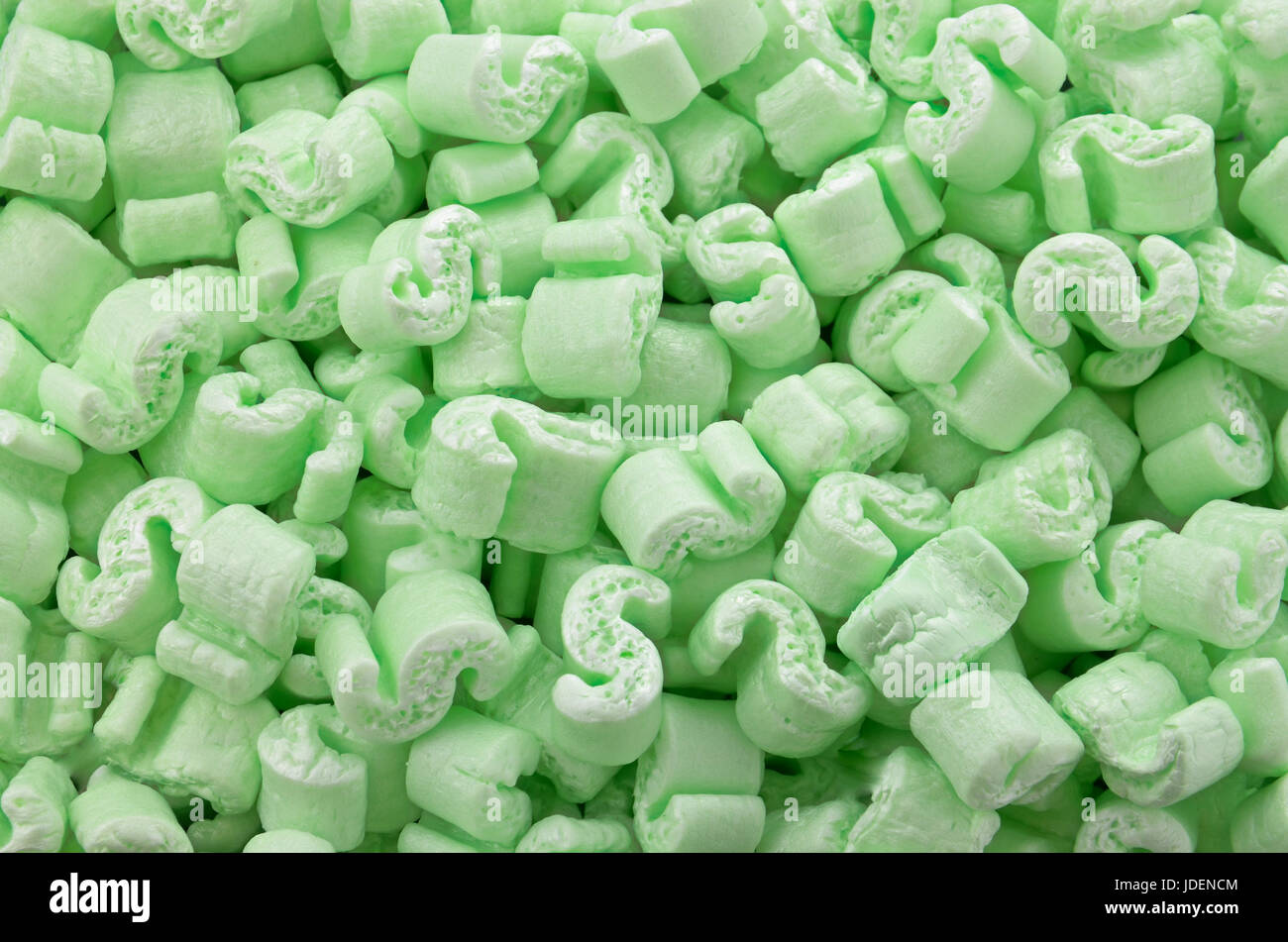 Styrofoam packing material peanuts, using inside of shipping boxes