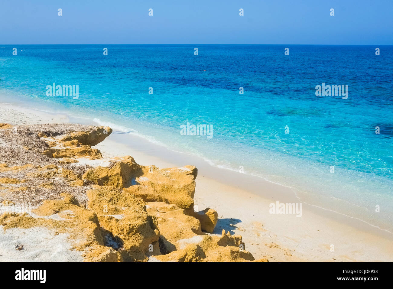 Mari Ermi beach in Oristano, Sardinia, Italy Stock Photo