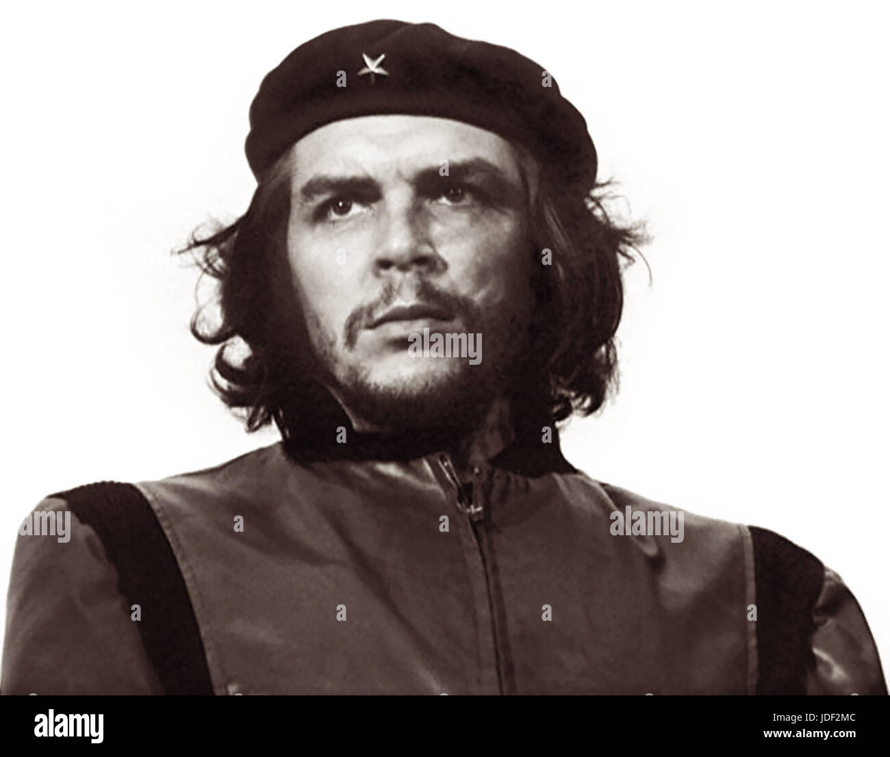 Iconic photograph of Marxist revolutionary Che Guevara taken by Korda (Alberto Díaz Gutiérrez) on March 5, 1960 in Havana, Cuba. Stock Photo