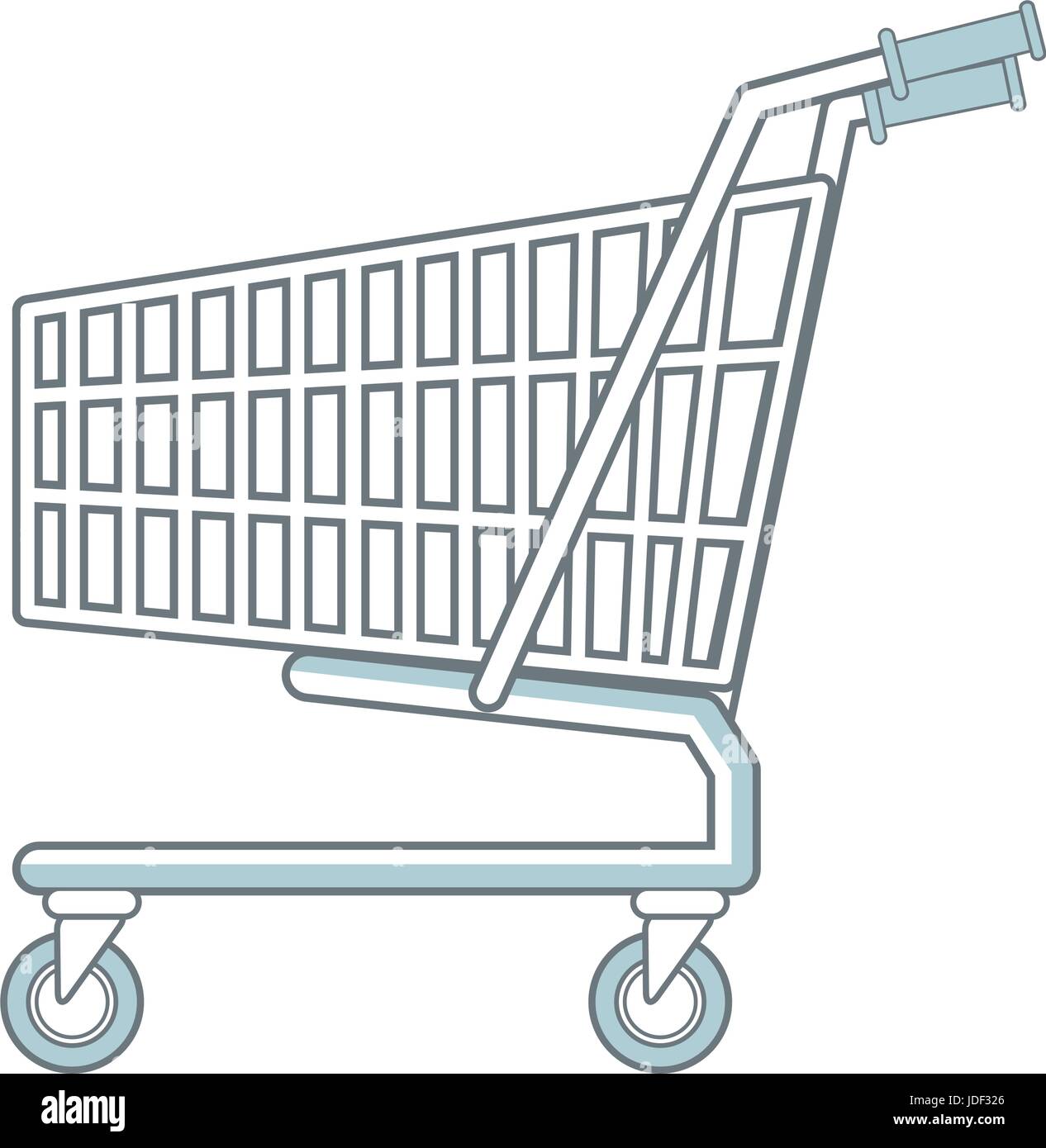 shopping cart market store empty buy symbol Stock Vector Image & Art ...