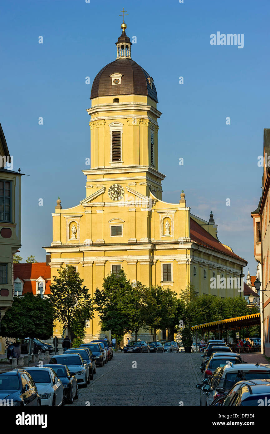 Court church St. Maria, Neuburg on the Danube, Upper Bavaria, Bavaria, Germany Stock Photo