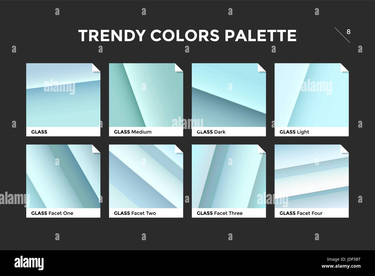 Glass facet gradient template, vector icon = Stock Vector Image & Art ...