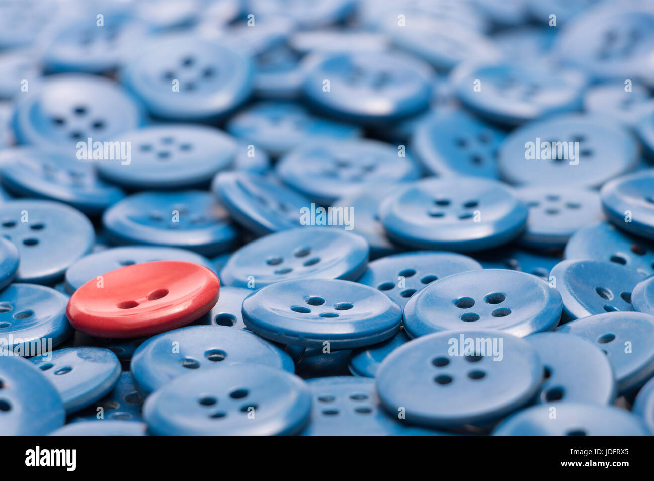 One Red Button One object different hi-res stock photography and images - Alamy