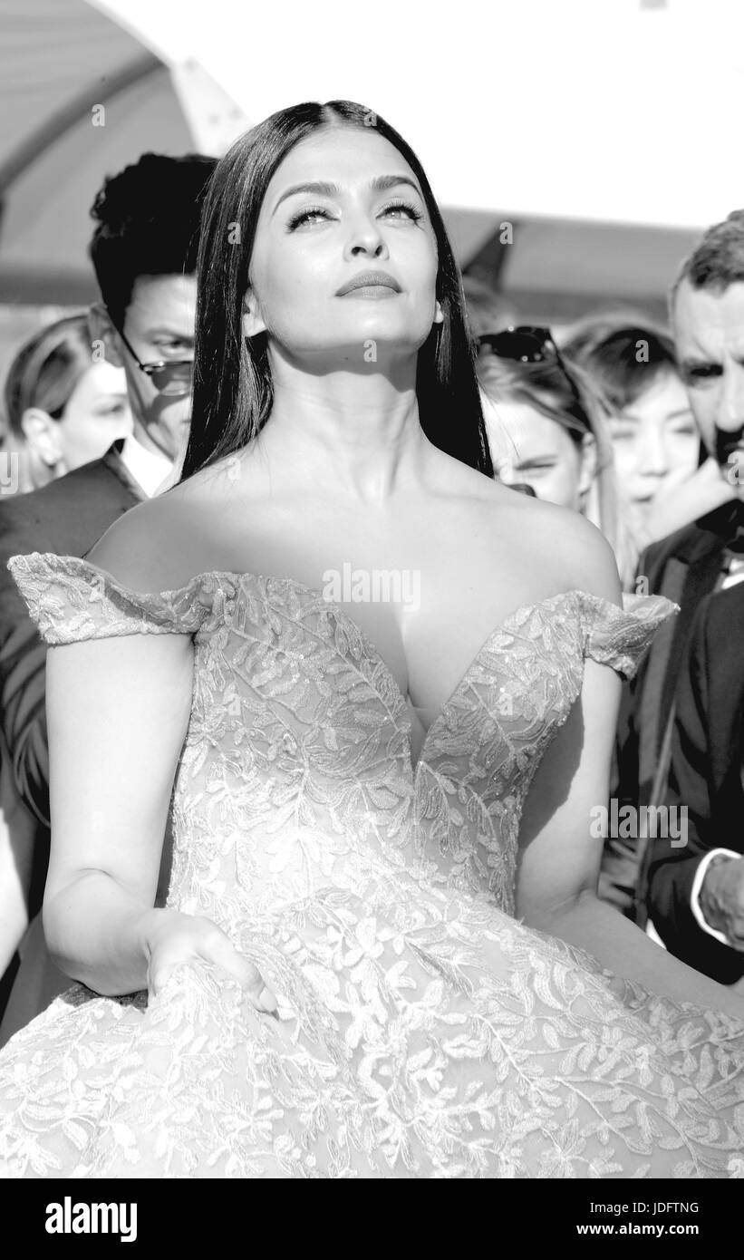 70th annual Cannes Film Festival - 'Okja' - Premiere  Featuring: Aishwarya Rai Bachchan Where: Cannes, France When: 19 May 2017 Credit: IPA/WENN.com  **Only available for publication in UK, USA, Germany, Austria, Switzerland** Stock Photo