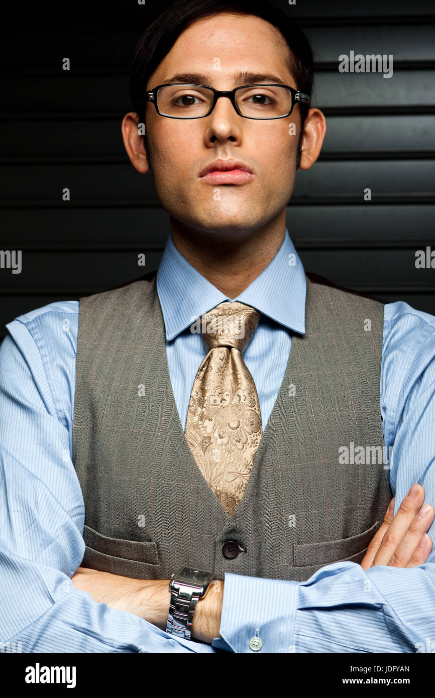 Fashionable Well Dressed Man Isolated Stock Photo