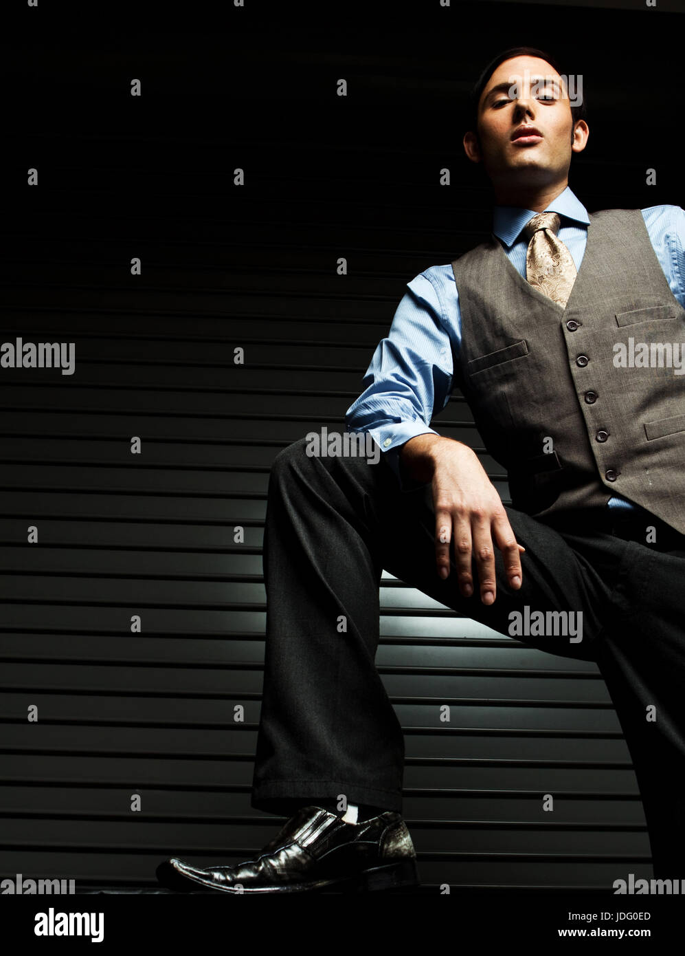 Fashionable Well Dressed Man Isolated Stock Photo