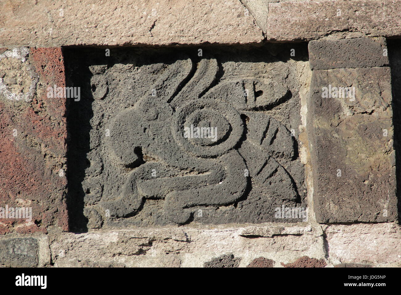 Square of the three cultures. Tlatelolco. Plaza de tres culturas. Stock Photo