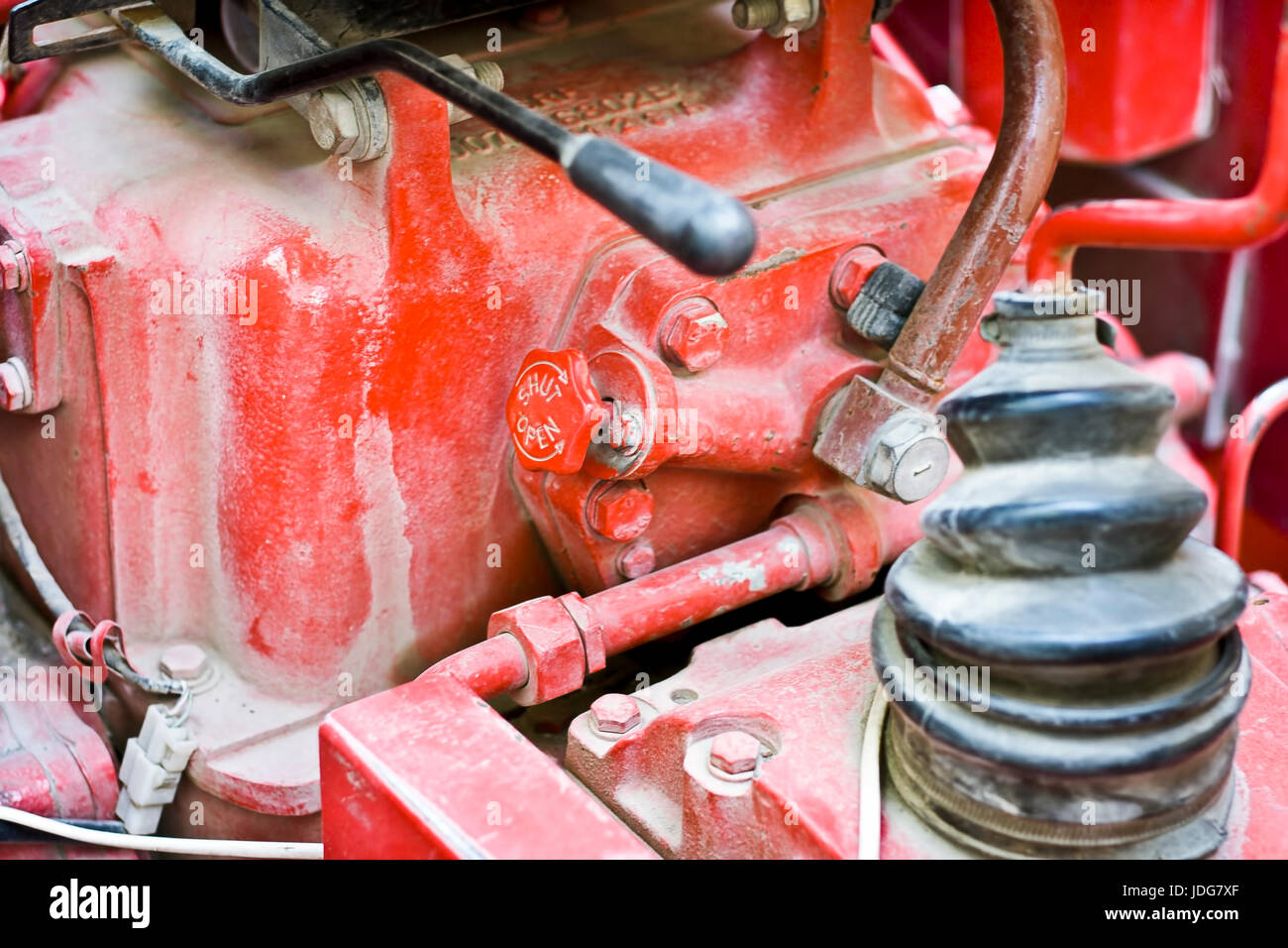 Parts of Diesel engine of truck/tractor Stock Photo Alamy