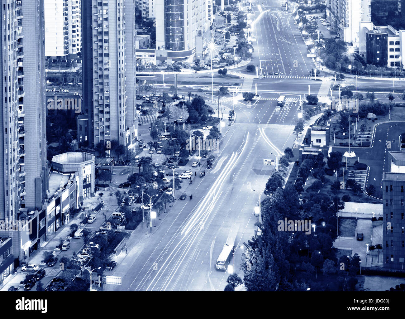 Aerial view of Shanghai city Stock Photo - Alamy