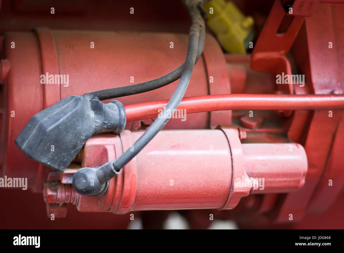 Parts of Diesel engine of truck/tractor Stock Photo Alamy