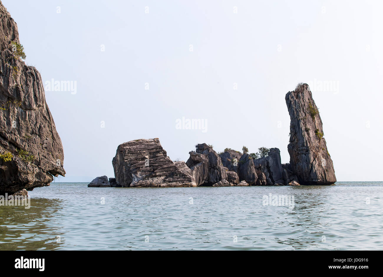 Ha Tien - Kien Giang - Hon Phu Tu - Viet Nam Rocks on the beach Stock Photo