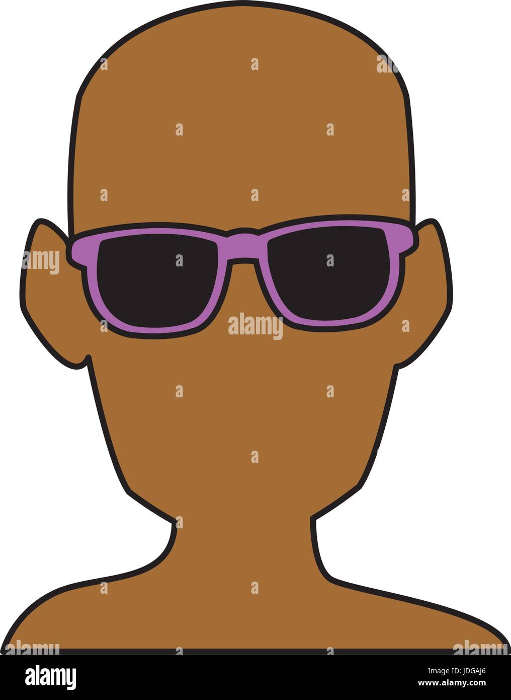 silhouette man head wear glasses Stock Vector Image & Art - Alamy