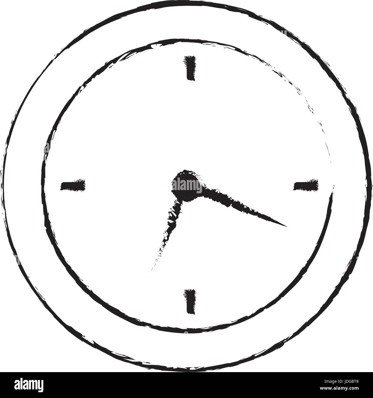 round clock time hour business object icon Stock Vector Image & Art - Alamy