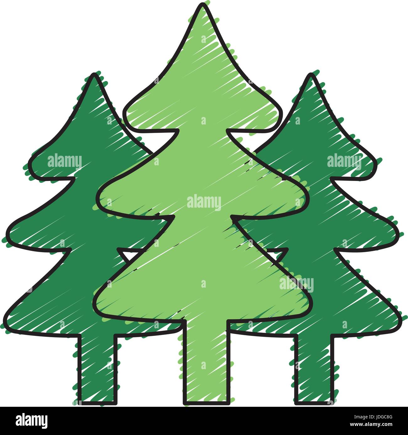 Oak wood nature reserve Stock Vector Images - Alamy
