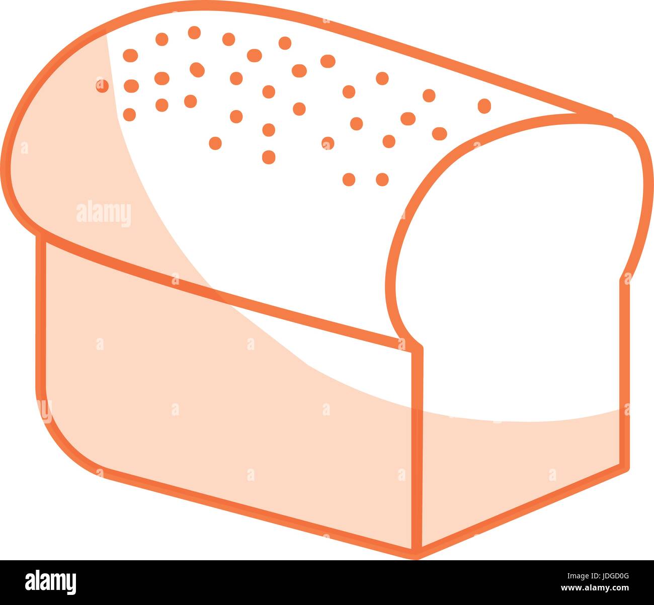 silhouette delicious slice bread food nutrition Stock Vector Image ...
