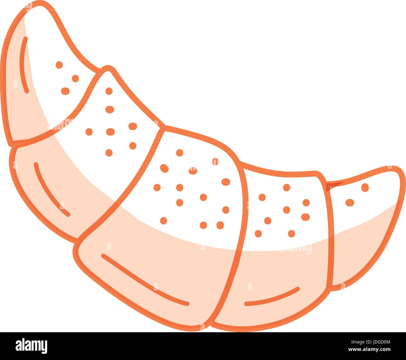 silhouette delicious and fresh croissant bread food Stock Vector Image ...